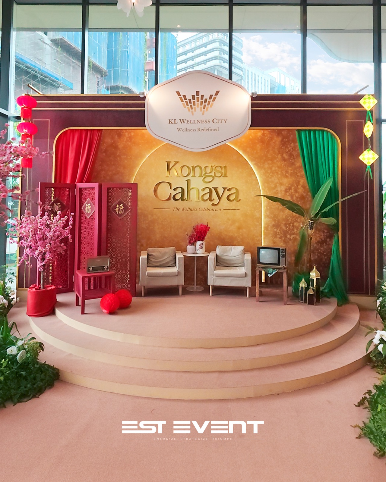 Kongsi Raya festive installation for KL Wellness City