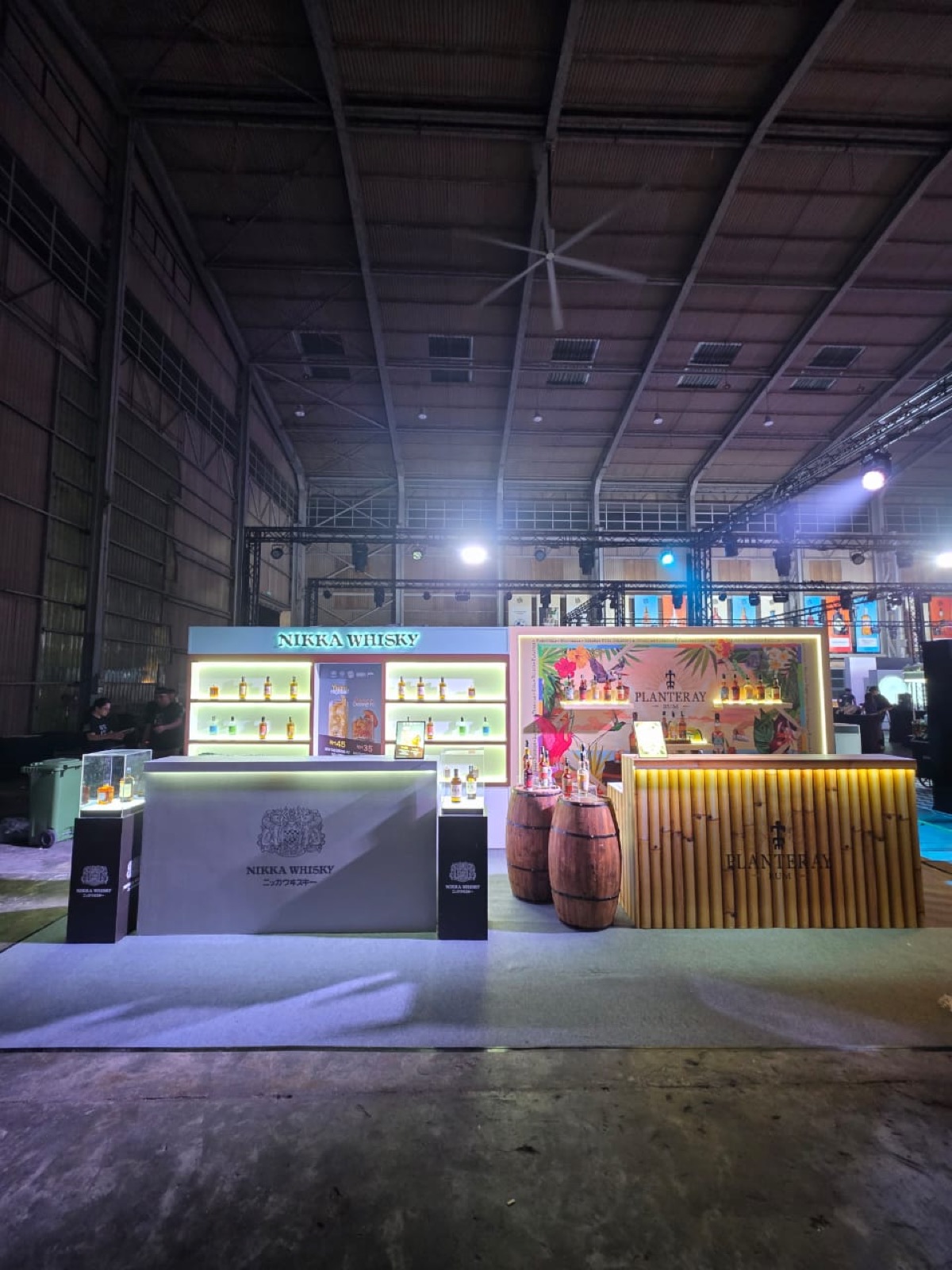 Nikka Whisky and Planteray custom booth builds